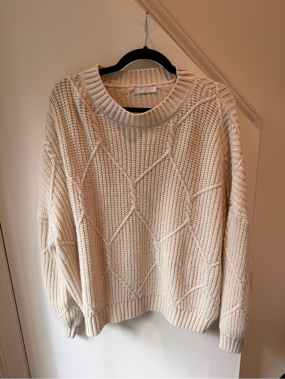 Grey Bandit Cable Knit Sweater